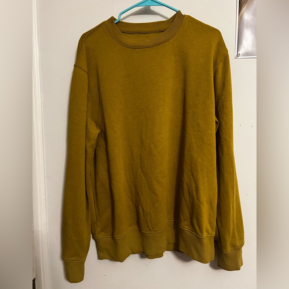 NWOT Goodfellow & Co Men's Golden Crewneck Sweater SIZE L